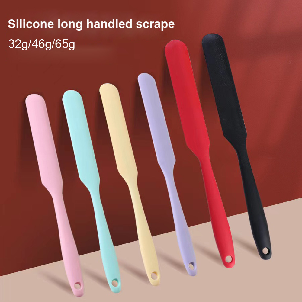 Okonomiyaki Spatula - Silicone Cream Scraper Integrated Long Cake