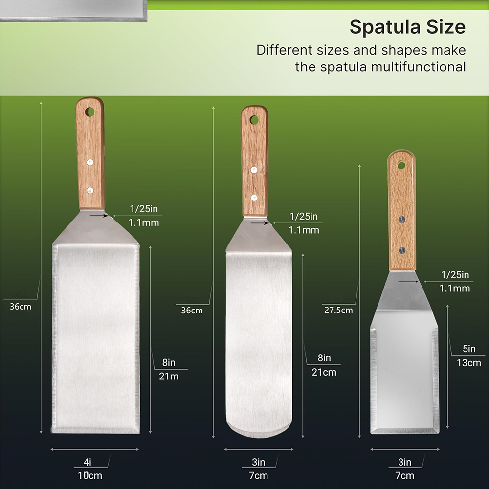 LMETJMA Metal Spatula Turner S - огляд і ціна Okonomiyaki Spatula