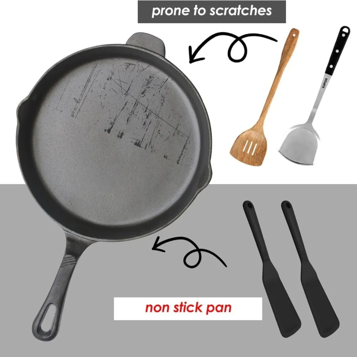 1Pcs Food-Grade Silicone Thin  - огляд і ціна Okonomiyaki Spatula