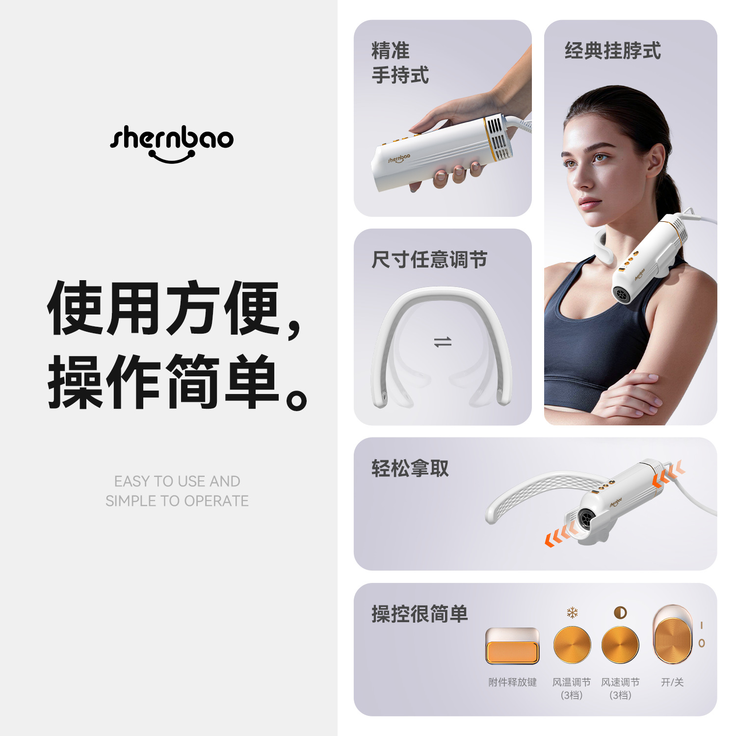 Neck Hanging Pet Hair Dryer Ne - огляд і ціна Hot Dog Press